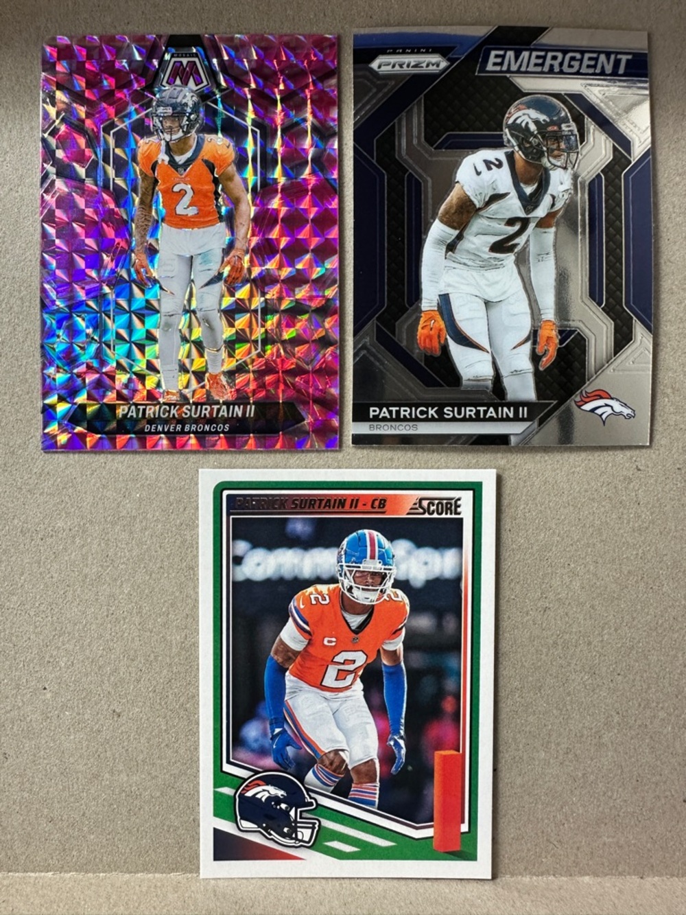 Bo Nix + 3 Patrick Surtain II rookies w/ Bonitto/Sutton/Mims Broncos lot of 18 - Picture 4 of 15